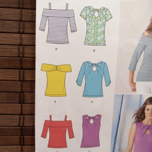 Knit Top 4 6 8 10 12 Simplicity 1613 Sewing Pattern - Picture 3 of 8